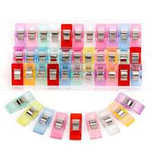 Durable Multicolor Sewing Clips With Storage Box Strong Rustproof Spring Grip Smooth No- Fabric Fastening Clips Reusable Transparent Quilting Holding Clips For Tailoring Dressmaking Embroidery DIY Patchwork Beginner Sewing Craft Supplies - Multiple Styles - View 10