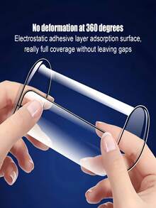 5pcs/Pack, Ceramic Screen Protector, High Definition Clear, Soft Material, Easy Installation, Bubble-Free Installation With Tools, Soft Ceramic High Definition Screen Film, Compatible With IPhone 17 Pro Max/17E/16 Pro Max/17 Pro/17/16/15/14/13/12/Mini/11 And Other Models - Clear - View 4