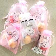 5/10/20/50/100pcs Multi-Color Gauze Bags, Gift Packaging Bags, Gift Bags, Home Daily Necessities, Nylon Storage Bags, Holiday Party Supplies, Wedding Supplies, Gift Decoration Packaging, Small Packaging Bags, Jewelry Accessories Packaging, Gift Hanging Bags, Birthday Gift Jewelry Drawstring Bags - Pink - View 8