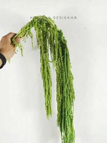 1/2/3/4/5/10件人造懸掛式莧穗花，花藝裝飾，懸掛花卉裝飾，婚禮拱門裝飾，背景裝飾 - 綠色吊米 - 查看 3