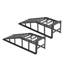 2000kg Lifting Platform, Heavy-Duty Car Lift For Car Care And Oil Changes, Shallow 23° Entry Angle, 27.5cm Height Adjustable, Professional Car Repair Ramp - 灰色 - 查看 8