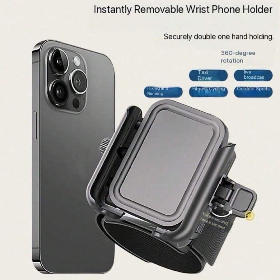 Quick Release Wrist Phone Holder, Ride-Hailing Navigation Cycling Gear, Live Streaming Wristband, Sports Armband, Running Arm Bag