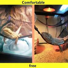 Juego de accesorios para terrarios de reptiles para lagartos, geckos, dragones barbudos y serpientes de tamaño, mediano y pequeño, que incluye hamacas, escaleras para trepar, plataformas de descanso y elementos decorativos. - Albaricoque - Ver 6