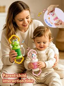 Fun Cartoon Handheld Accordion Toy, Cute Animal Musical Instrument, Suitable For Infants And Toddlers, Enhances Children's Hand-Eye Coordination And Grip Ability, Perfect Birthday Gift, Holiday Gift - Multicolor - View 5