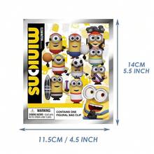 1個官方授權盲盒3D公仔包夾飾品 Kevin Stuart Otto Young Gru 動漫人物鑰匙圈 背包裝飾禮物 - MN-76205 - 查看 2