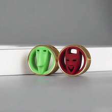 2pcs Hollow Mask Design Ear Tunnels Gauges, Punk Gothic Ear Stretcher Expander Body Piercing Jewelry For Halloween Party - Round - View 9