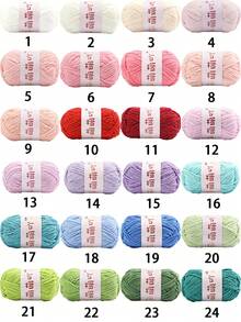 1pc/40g 1.5mm Matte Chenille Yarn Doll Yarn Handmade Crochet Knitting Material Fine Ice Stripe Yarn - Multiple Styles - View 5