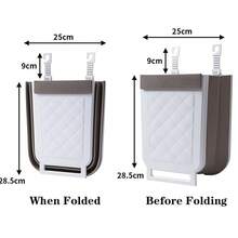 Foldable Car Backseat Trash Can Multi-Functional Hanging Storage Box Waterproof Auto Interior Garbage Bin Organizer With A Mobile Phone Holder - Multicolor - View 6