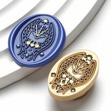 1件 七月新品 信封系列蠟封印章頭 多款創意信封圖案 可用於信封封口、書籤、剪貼簿、文具、禮物裝飾的蠟封工具 - 信封系列 - 查看 25