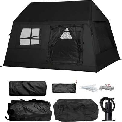 Camping Tent 4 Person Inflatable Instant Setup Waterproof