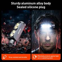 PHILIPS LED Headlamp Rechargeable - Super Bright Head Lamp With 7 Modes, Magnetic And Clip Design For Camping & Hiking Gear Essentials, Headlight Flashlight With Red Light, USB Cable Included - Multicolor - View 2