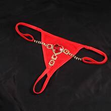 Celana Dalam Tali Bentuk Hati Merah Muda Grosir Rhinestone Brazilian Viquinis Pakaian Pantai Seksi Baru Brief Rave Thong Shorts - tali - View 4