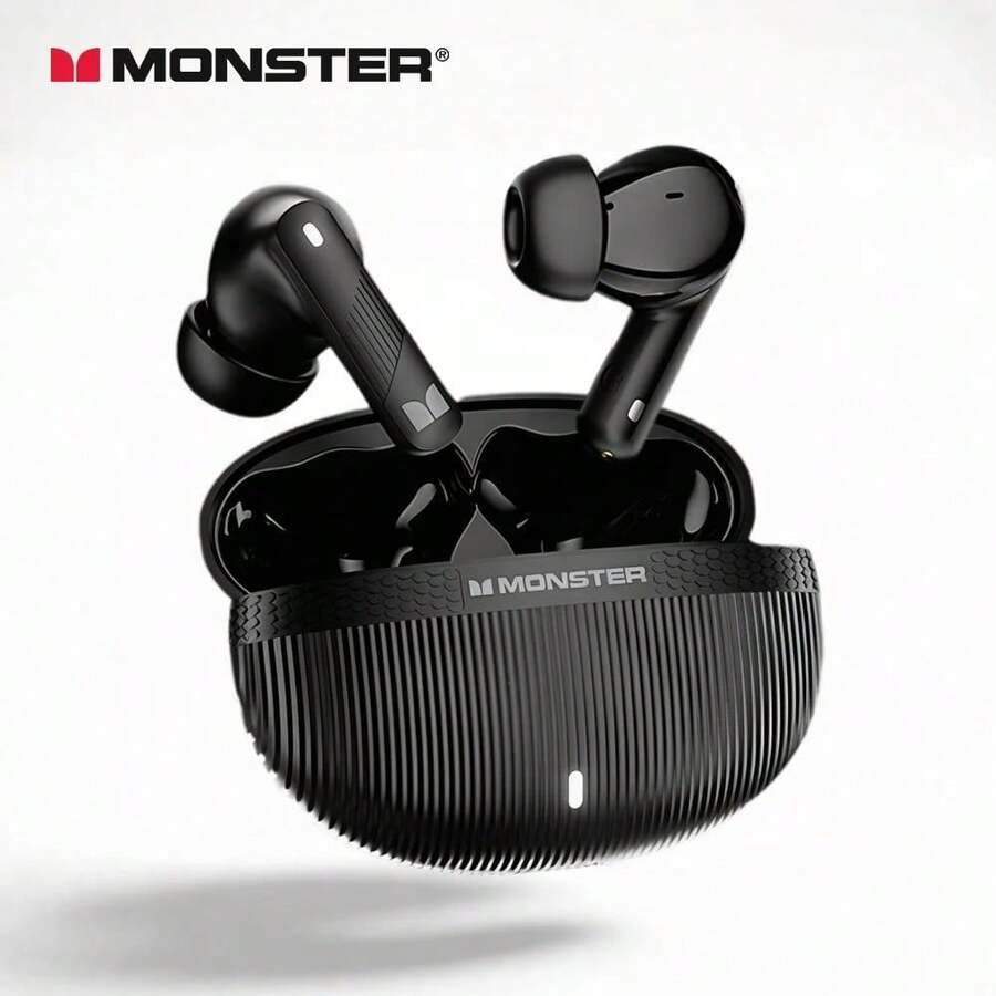 Original Monster GT22 無線藍牙耳機 高品質降噪入耳式耳機 超長續航 - 黑色 - 查看 1