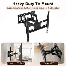 Advwin Outdoor TV Enclosure For TVs Up To 55", Weatherproof Wood TV Cabinet With Full Motion TV Wall Mount, Waterproof UV Protection Cover & LED Lights & 3 Storage Compartments For Patio, Poolside, Porch & Backyard - Gray - View 3