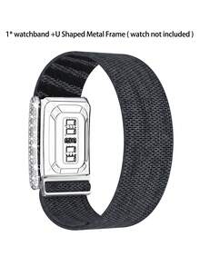 尼龍環狀錶帶，相容於 5.0 One/Peak Band，透氣運動錶帶，附亮面 U 型金屬框架連接件 - 彩色 - 查看 16