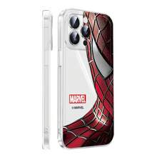 Miniso Marvel Spider-Man 透明防摔軟殼手機保護殼，適用於 iPhone 17/17 Pro/18 Pro Max/18 Pro/Air/16 Pro Max/15 Plus/14/13/IP17/15 Pro/12 Pro/11/16 Plus，適合 Apple - 無色 - 查看 4