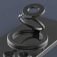 Ring Holder Ponsel Paduan Magnet Kuat Ultra Tipis 3 Tingkat Magnet Dua Sisi Rotasi 360 Derajat Dapat Dilipat Portabel Universal Stand Dekorasi Meja Kompatibel Dengan iPhone Android Hadiah Ulang Tahun Untuk Keluarga dan Teman - MultiWarna - View 9