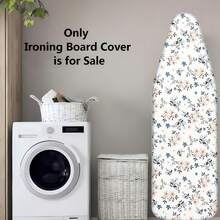 Elegant Floral Print Ironing Board Cover, Ironing Board Cover (Cover Only) 1pc, Heat-Resistant Fabric, Expandable Ironing Board Protective Cover/Replacement Cover Floral Pattern, Ironing Cover, Adjustable Size, Fits Most Ironing Boards, Drawstring Binding Design, Easy Installation, Suitable For Home And Travel Accessories, Modern Home Decor, Durable Ironing Cover Designed For Standard Ironing Boards - Narcissus - View 7