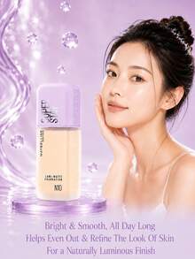 Maybelline 美寶蓮持妝清透粉底液#M10，正裝35ml/小樣10ml，輕盈持久，防汗，霧面妝效，有效遮瑕，適合中性偏白膚色 - 美寶蓮持妝輕透粉底液N10 - 查看 2