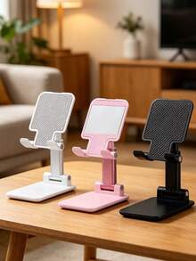1pc Fully Adjustable Desktop Phone Stand - Dual Folding Design, Universal Fit For All Phone Models, Stable Desktop Stand, Suitable For Personal Use And Gifts, Adjustable Phone And Tablet Stand Combo - Support - View 10