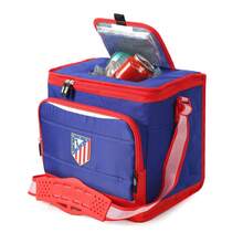 Atlético de Madrid 馬德里競技折疊式保溫食品袋，尺寸：29.5x22x27.5厘米，600D滌綸面料，帶拉鍊的保溫隔層和肩帶 - 選項 2 - 查看 4