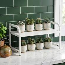 Kitchen Shelf Organiser  2 Tier Shelf Organiser Standing Shelf - View 3