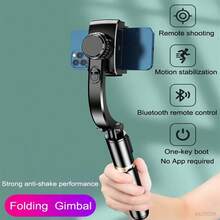 BSLIUFANG Gimbal Stabilizer 360 ° Rotation Stable Shooting Bluetooth Selfie Stick Tripod For Smartphone Live Vertical Shooting Bracket - View 1