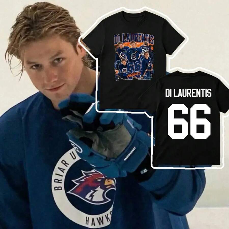 Off Campus TV Series Ice Hockey T-Shirt Dean Di Laurentis 66 Graphic Merch T-Shirts Men Women Fashion Casual Wear Y2K Unisex Top