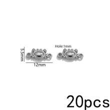 20 Peças Pingentes de Aço Inoxidável Banhados a Ouro 18K com Duplo Furo, Conectores Vintage Boho para Fabricação de Joias, Suprimentos para Fabricação de Joias DIY - Conector duplo suspenso - Visão 17