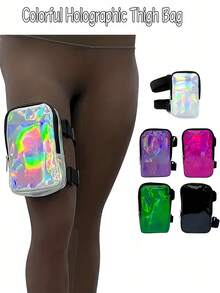 Versatile Thigh Bag Rainbow Ankle Bag For Men And Women Leg Bag With Adjustable Straps Zipper For For Travel Back To School Home Decor Summer Fall Exerise Workout Indoor Outdoor Birthday Gift Party Favor Essential Accessory - Multicolor - View 2