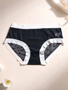 5 PCS Sexy Lace Splicing Women Triangle Panties Low Waist Seamless ...