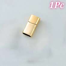 1Pc/2Pcs Magnetic Buckle, Flat Rectangular Magnetic Buckle, Inner Hole With Rounded Corners, Wrist Cord Buckle, Craft Jewelry Accessories Making Material, Jewelry & Watch Accessories > Jewelry Accessories > Bracelet Accessories, Jewelry Making Supplies Category, DIY Jewelry Accessories, Bracelet Connector Buckle - Multicolor - View 17