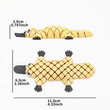 2PCS Segmented Bendable Platypus Stress Relief Doll Set, Office Student Healing Stress Relief Animal Figurines, Stress Relief Doll Set - 彩色 - 查看 3