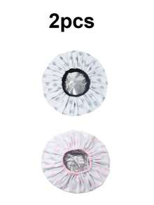 2pcs Heating Cap, For Deep Conditioning, For Home And Salon Use, Hair Dye And Hot Oil Treatment Tool - Multicolor - View 6