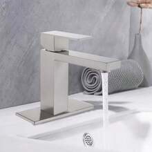Single Handle Bathroom Faucet Lavatory Faucet Stainless Steel Single Hole-T20, Brushed NickelUnable To Ship On Weekends, Fedex - Default Title - View 4