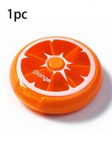 7 Grids Portable Mini Medicine Storage Box Moisture-Proof Leak-Proof For Vitamin Medicine Fish Oil Rotating Pill Bottle Dispenser Independent Lattice Pill Case Travel Daily Pill Box For Students Seniors And Travelers Travel Essentials - Multicolor - View 13