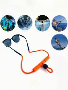 Water Sports Anti-Loss Eyewear Strap, Unisex Glasses Holder & Lanyard, Anti Lost Cord, Adjustable Fashion Glasses Chain For Swimming, Beach, Snorkeling, Floating, Rowing, Kayaking, Fishing, Paddleboarding, Beach, Lake Or Pool Activities & Sports - Multicolor - View 6