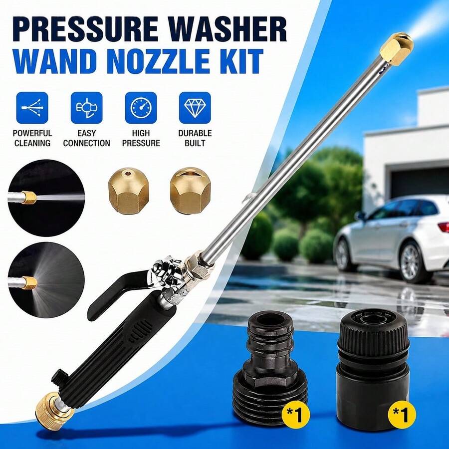 High Pressure Car Wash Spray Gun, Suitable For Car, Garden And Outdoor Cleaning, Multi-Function Metal Watering Tool - Water Gun - View 1