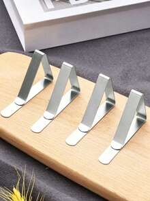 6pcs/12pcs Tablecloth Clips, Picnic Tablecloth Non-Slip Clips, Tablecloth Fasteners, Stainless Steel Material With Good Elasticity, Perfect For Home, Restaurant, Outdoor Activities, Dinner Party, Tent Wedding, Birthday Party, Graduation Party And More - Multicolor - View 3