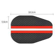 2pcs Car Rearview Mirror Rain Shield Rain Eyebrow Rain Cover Universal Carbon Fiber Rear View Side Mirror Rain Eyebrow Shield - A - View 4