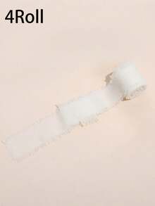 1/3/4/6 Rolls Handmade Chiffon Ribbon Tassel, 1.5 Inch X 16.4 Feet, Frayed Edge, Suitable For Wedding Invitations, Bridal Bouquets, Gift Wrapping, Crafts, Holiday Decorations, Valentine's Day Party Supplies - View 9