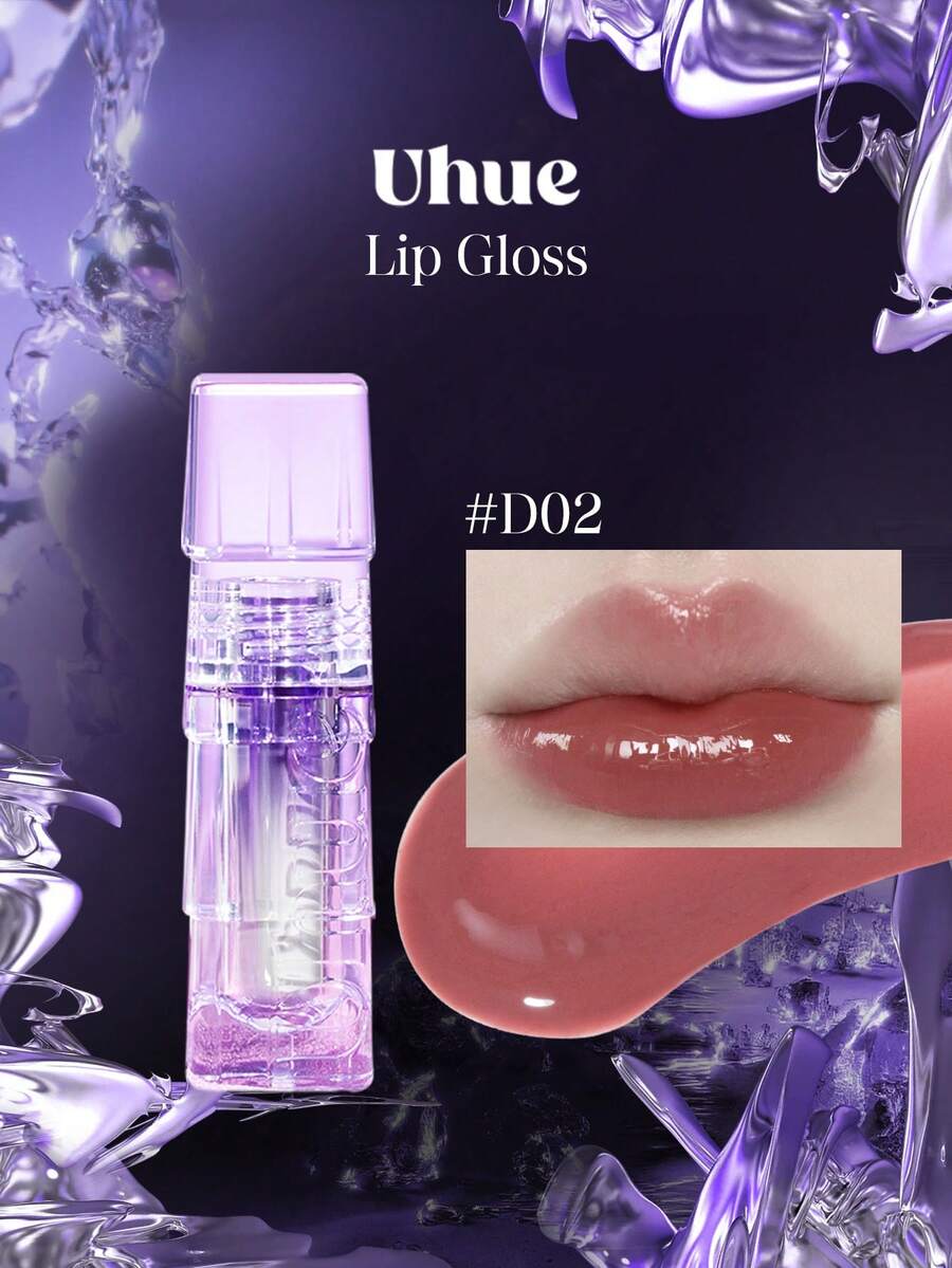 Uhue 唇釉 D02 3ml/0.1 Fl.Oz 水光亮澤,高光澤、濃郁顯色,豐唇保濕,輕盈顯色,塗抹順滑,長效保濕,舒適佩戴,送禮佳品 - D2 - 查看 1