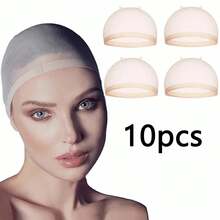 2 Packs Nude Natural Breathable Invisible Wig Caps, Cosplay, Hair Accessories, Hair Caps. Suitable For Performance, Middle-Aged Women Can Also Use, Suitable For Men And Women Cosplay, Dance And Holiday Hair Nets, High-Quality Mesh Wig Caps For Making Wigs, Crochet Wig Caps, Elastic Hair Nets, HD Lace Wig Caps For Wig DIY, Neutral Hair Accessories, Suitable For Any Face Shape, Halloween - View 10