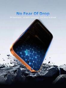 2pcs 17/16 Pro Max/16 Plus/15 Pro Max/14/13/12/11 Anti-Peeping Privacy Screen Protector, AR Transparency Enhancement Technology, No Color Distortion, 3D Curved Edge, More Comfortable Touch - Black - View 5