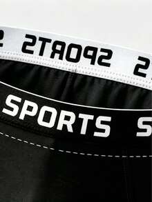3pcs Solid Color Polyester Triangle Briefs, Breathable Comfortable Triangle Panties, Sports Shorts Underwear, Casual Underwear - Multicolor - View 3