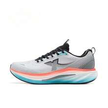 XTEP Ying Qing 3.0 New Mesh Breathable Comfortable Lightweight Soft Bounce Men's Outdoor Running Shoes - Grey/Black - View 8