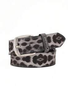 1pc Classic Buckle PU Leather Leopard Print Women's Belt, Suitable For Jeans - BH1158 - View 23