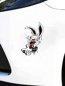 Car Body Decal Sticker Cartoon Dark Rabbit Tail Personalized Waterproof Modification Sticker - Dark Rabbit - View 2
