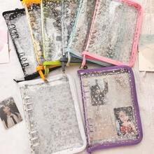 1pc A5 Star Multi-Color Zipper Loose-Leaf Notebook Sticker Refill Pages, Suitable For School, Office, Planner, Travel Photos, Notes, Creative Writing, DIY Photo Album, Memo, Travel Journal, Cash & Check Storage School Supplies - A5 Stars - View 8