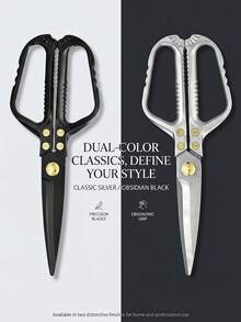 Heavy Duty Tailor Scissors, Sharp Stainless Steel Fabric Shears With Ergonomic Handle, Multi-Purpose Clothing Cutting Scissors, Professional Hand Cutting Shears For Fabric, Leather, Canvas, DIY Sewing, Home Tailoring Hand Tools - Multiple Colors - View 5